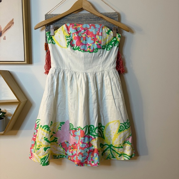 Lilly Pulitzer Dresses & Skirts - Lilly Pulitzer Lottie Strapless Dress size 0